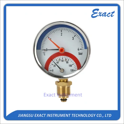 Medidor de pressão e temperatura, termômetro e tipo manômetro